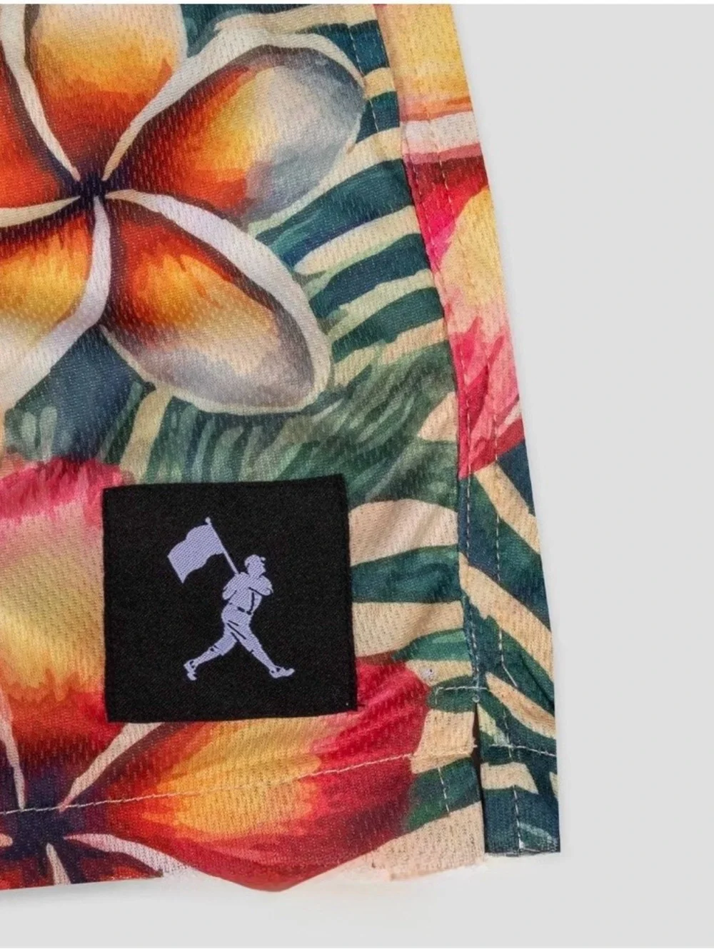 Men's small Baseballism Aloha ball diamond air Tropical Floral mesh Shorts
